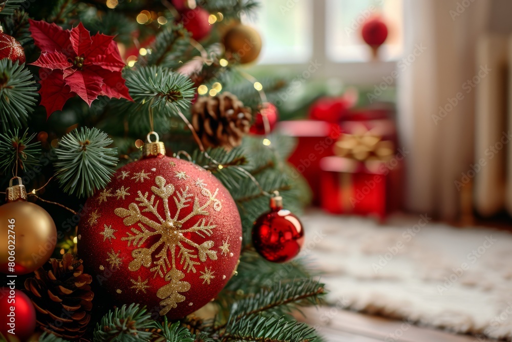 Christmas and New Year holidays background Christmas and New Year holidays background
