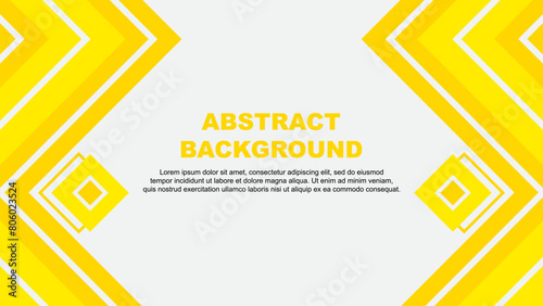 Abstract Background Design Template. Abstract Banner Wallpaper Vector Illustration. Yellow Design