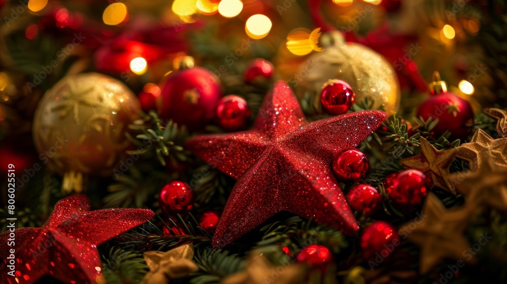 Christmas and New Year holidays background Christmas and New Year holidays background