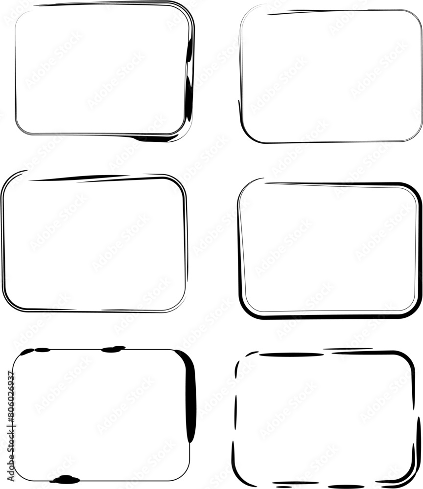sets of hand drawn scribble line rectangle box for message note. doodle rectangular vector bursh strokes and scribble 2 sets of hand drawn scribble line rectangle box for message note. doodle rectangular vector bursh strokes and scribble 2
