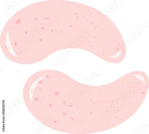 Eye patches vector flat illustration
