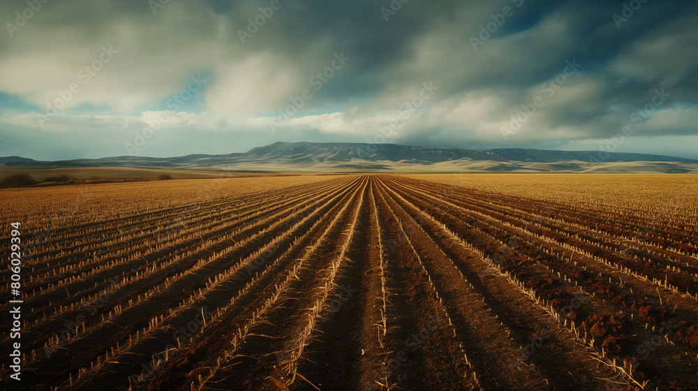 Photo of an agricultural field Photo of an agricultural field