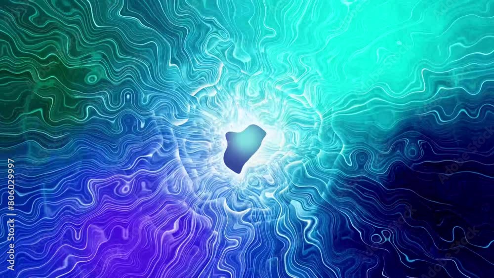 looped bright gradient blue purple background. space for text.  loop is infinite fractal .  Motion Graphic Background Design