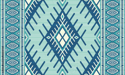 American tribal ethnic native pattern.Traditional Navajo,Aztec,Apache,Southwest and Mexican style fabric pattern.Abstract vector motifs pattern.For fabric,clothing,blanket,carpet,woven,wrap,decoration