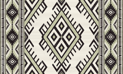 American tribal ethnic native pattern.Traditional Navajo,Aztec,Apache,Southwest and Mexican style fabric pattern.Abstract vector motifs pattern.For fabric,clothing,blanket,carpet,woven,wrap,decoration