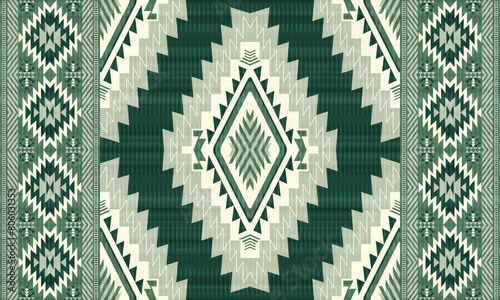 American tribal ethnic native pattern.Traditional Navajo,Aztec,Apache,Southwest and Mexican style fabric pattern.Abstract vector motifs pattern.For fabric,clothing,blanket,carpet,woven,wrap,decoration