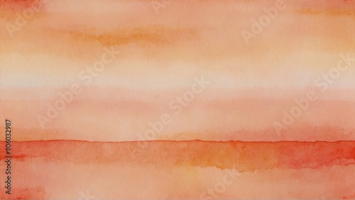 watercolor beige, peach color gradient background with space