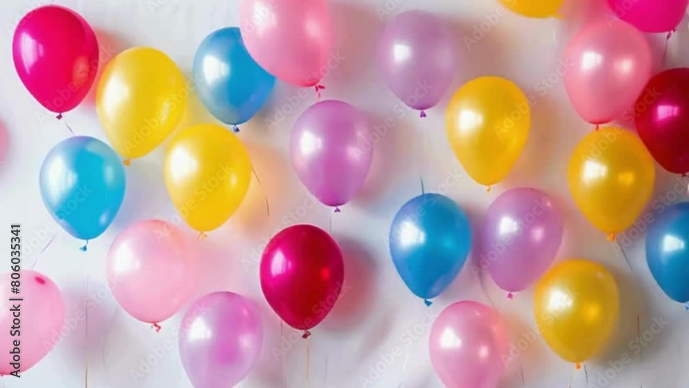 red and yellow balloons isolated