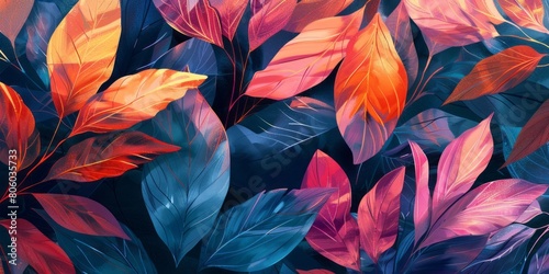 colorful leaves background