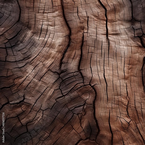 Wallpaper Mural A close-up of tree bark, highlighting the deep grooves and rough texture that vary from tree to tree. Torontodigital.ca