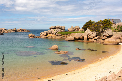 Magnifique paysage de Bretagne sur l'île Renote - Trégastel France