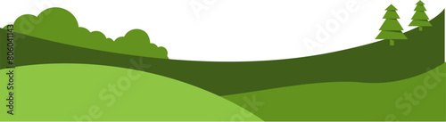 Green field Illustration 