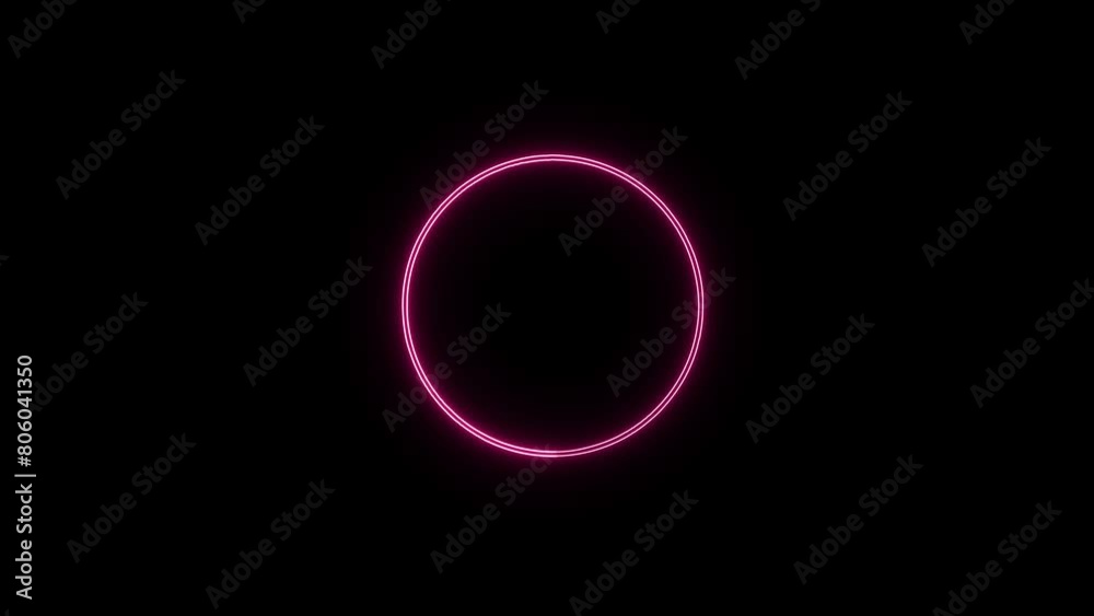the rotation of the blue laser lights in a circle and black background 4k . elips the rotation of the blue laser lights in a circle and black background 4k . elips