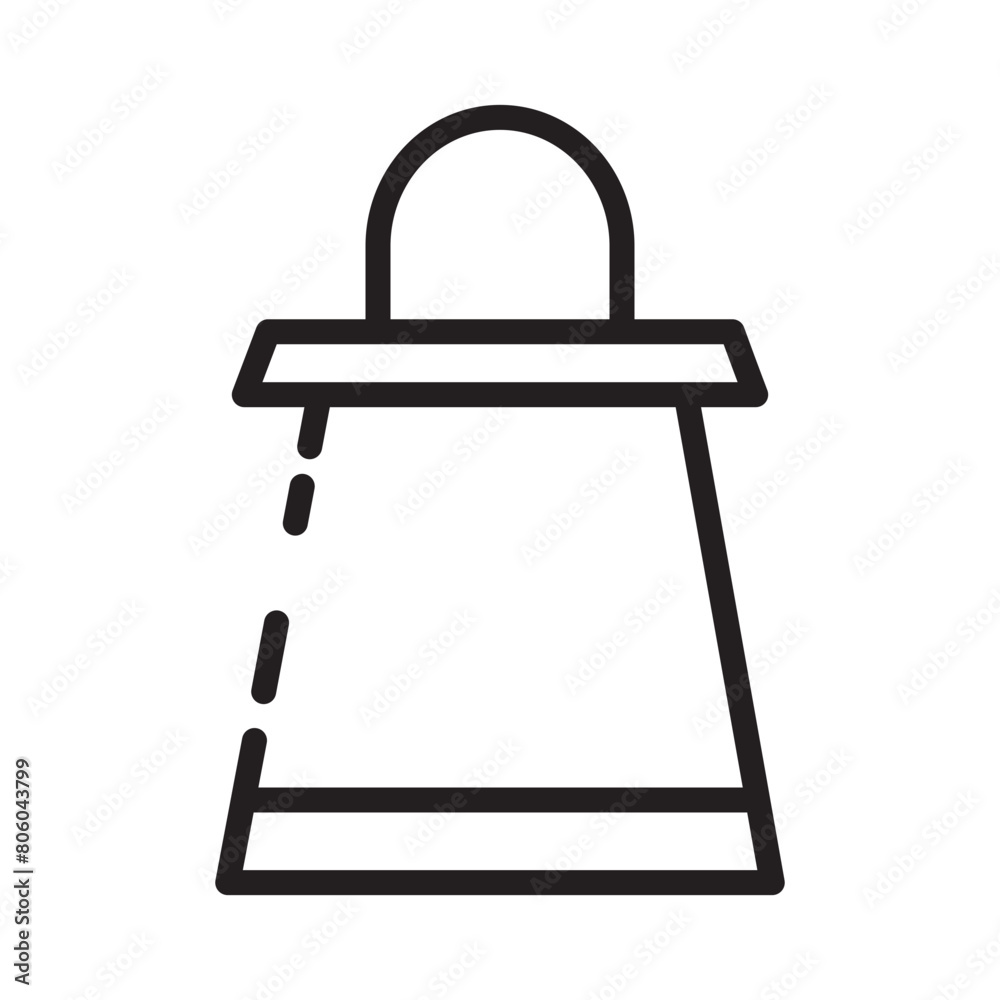 Bag Earth Eco Line Icon Bag Earth Eco Line Icon