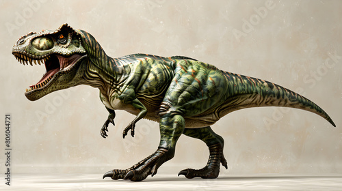 The Majestic Tyrannosaurus Rex: A Glimpse Into Prehistoric Times Through the Lens of Paleontology © Leah