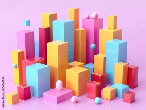 abstract cube 3D visualization software algorithm