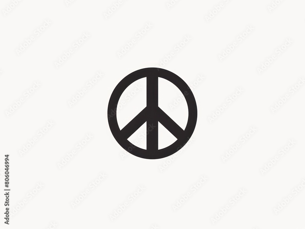 peace symbol, black and white simple logo peace symbol, black and white simple logo