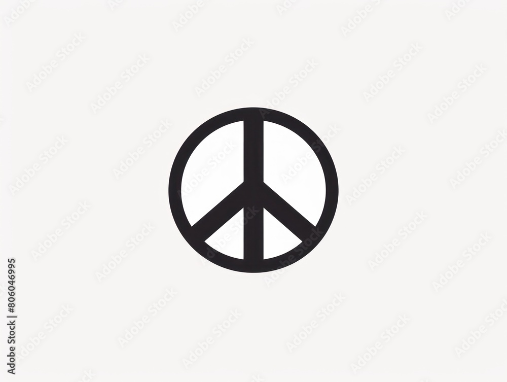 peace symbol, black and white simple logo peace symbol, black and white simple logo