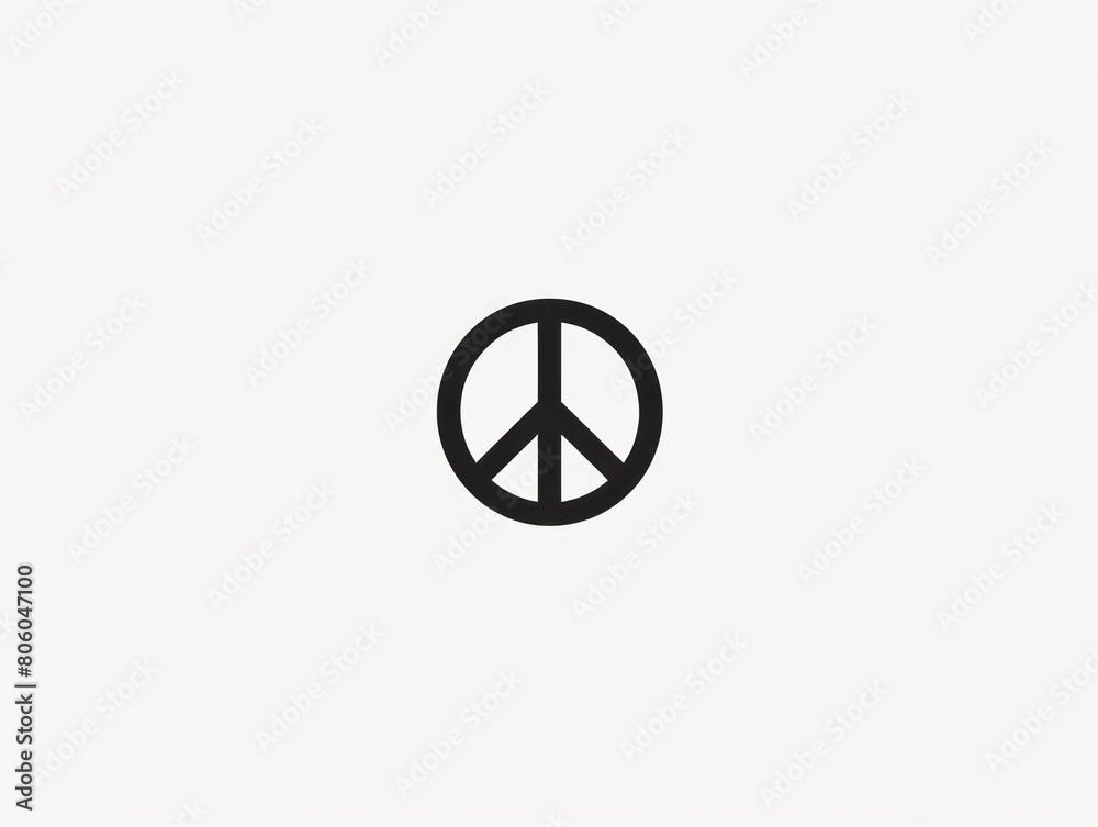 peace symbol, black and white simple logo peace symbol, black and white simple logo