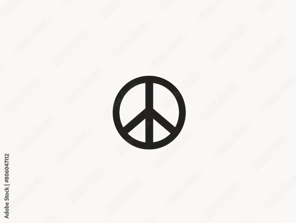 peace symbol, black and white simple logo peace symbol, black and white simple logo