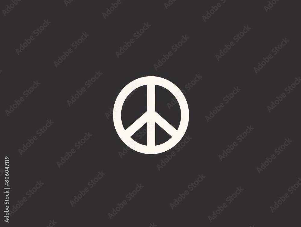 peace symbol, black and white simple logo peace symbol, black and white simple logo