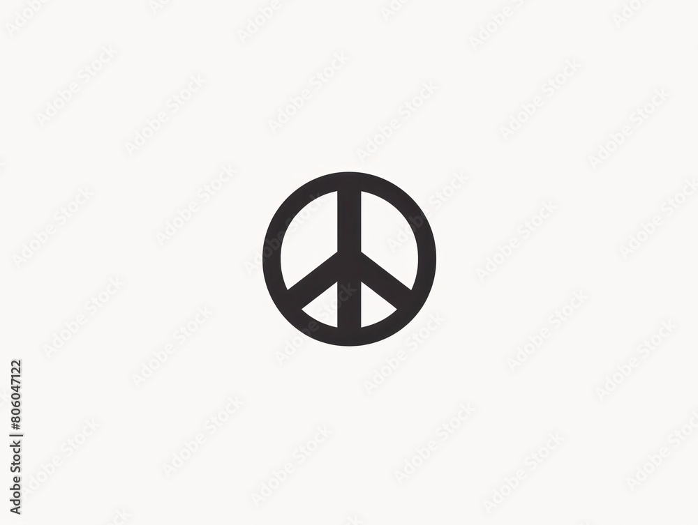 peace symbol, black and white simple logo peace symbol, black and white simple logo