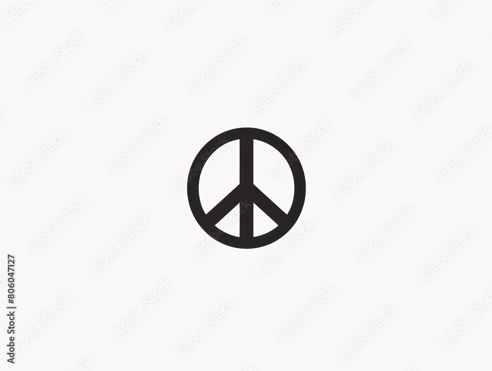 peace symbol, black and white simple logo peace symbol, black and white simple logo