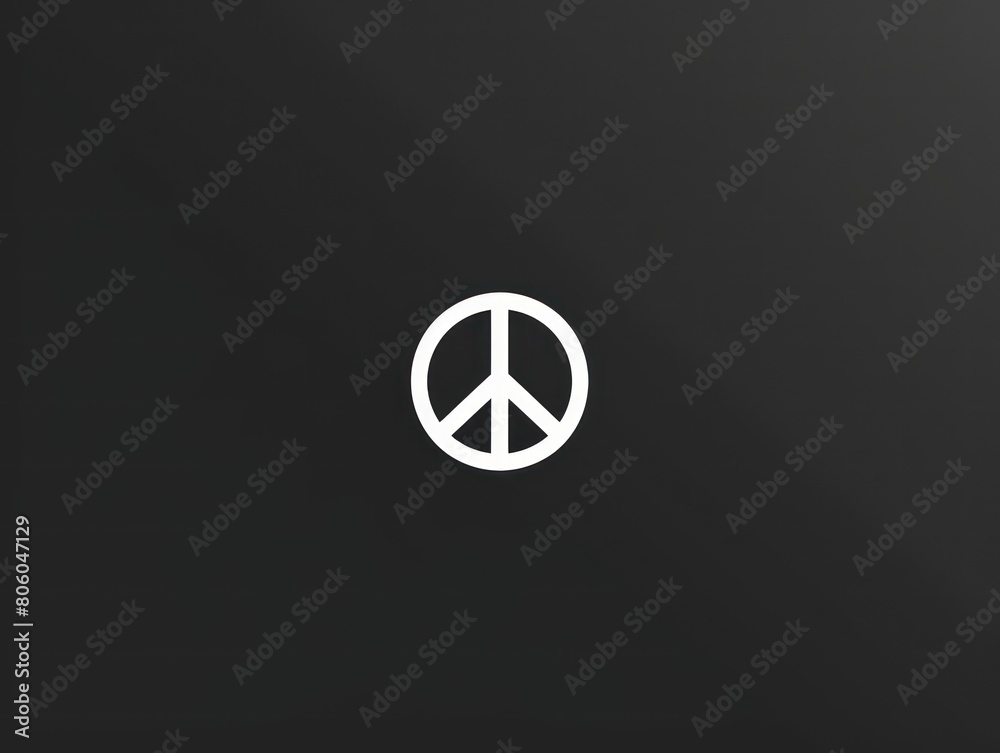 peace symbol, black and white simple logo peace symbol, black and white simple logo