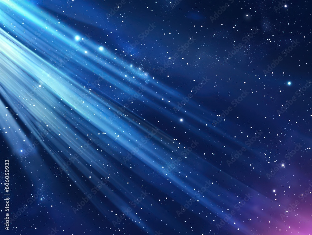 dark blue space background, slightly pink rays