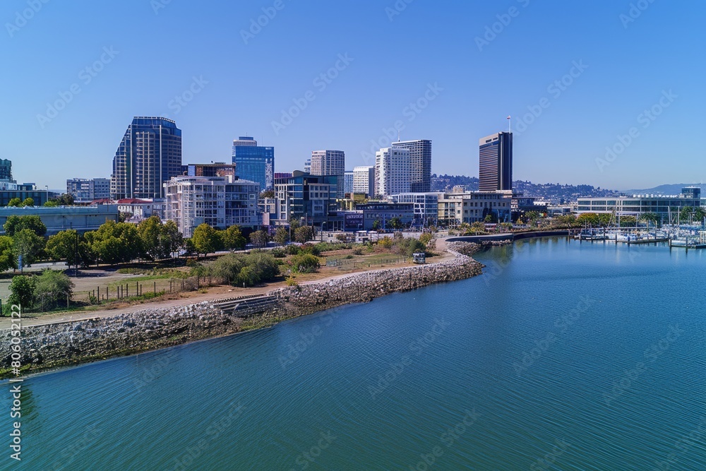 Skyline - A Stunning Aerial View of the City of Urban Landscape and Architecture