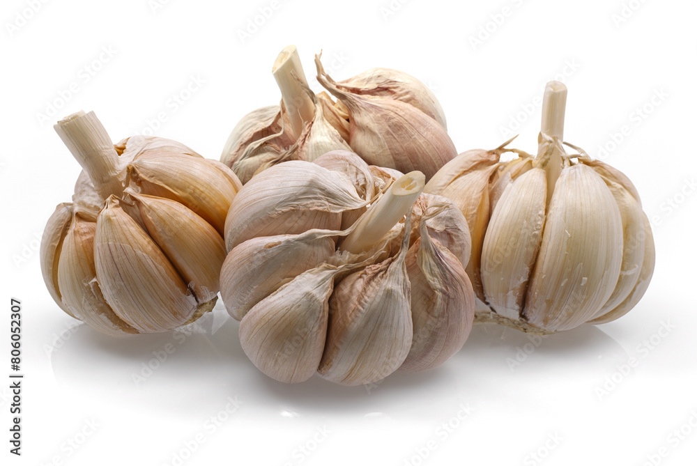 Garlic isolated on white background