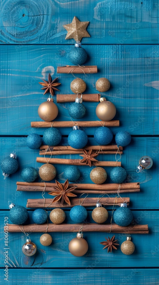 Obraz premium Artistic Christmas Tree Creation