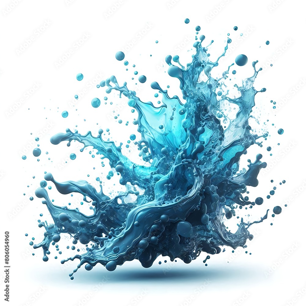 spiral wave splash isolated on white background. spiral wave splash isolated on white background.