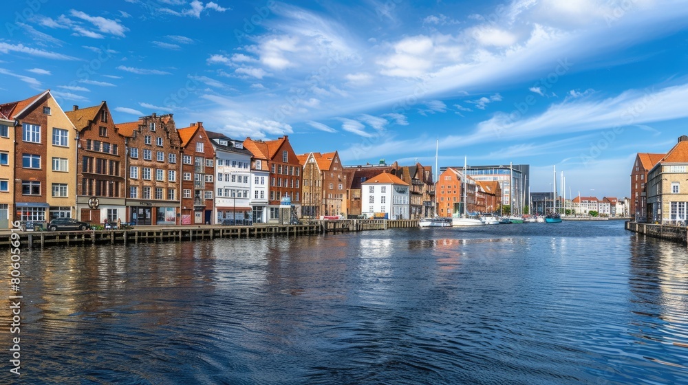 Obraz premium Discovering: Exploring the Charming City Landscape of Region 