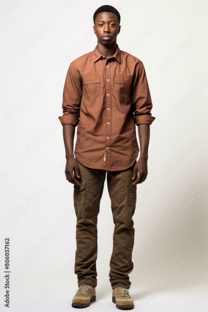 Studio portrait of a young African-American man Studio portrait of a young African-American man