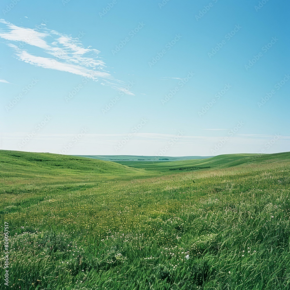 Grasslands are vast areas of land covered in grass and few trees.