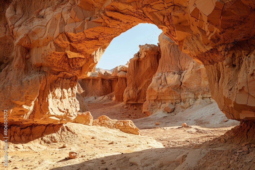 Discovering Wildhorse Window Arch: A Majestic Landscape View of Red Desert Rock