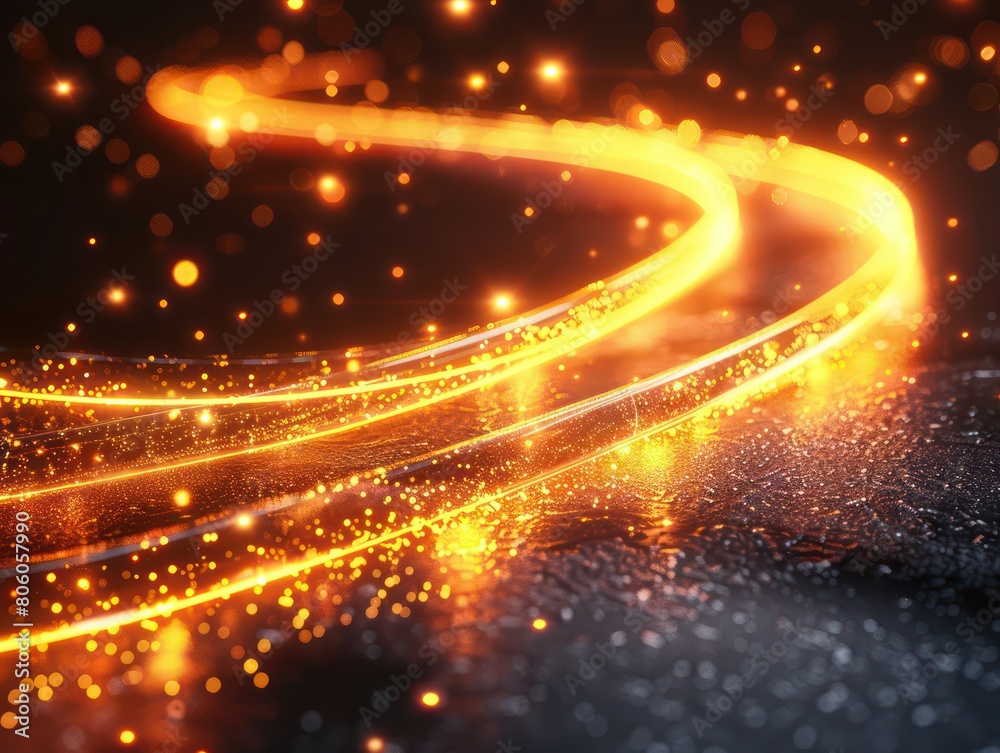 strip light effect, soft light on dark background strip light effect, soft light on dark background