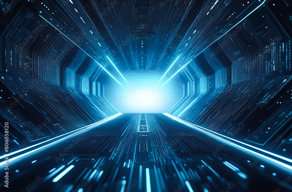 Obraz premium Abstract Cyber Space Background