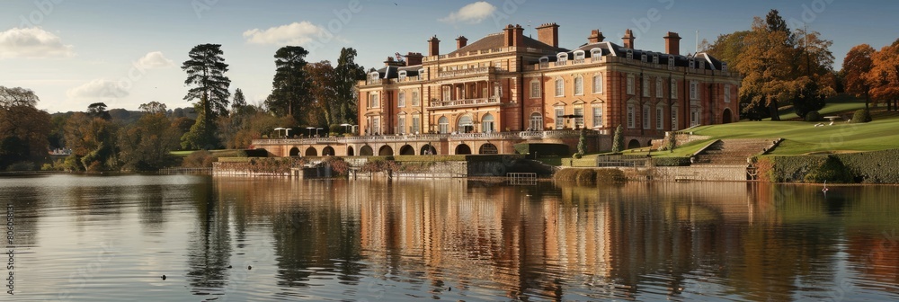 Brocket Hall: The Country House Estate with Lakeshore, Golf Club, and a Rich