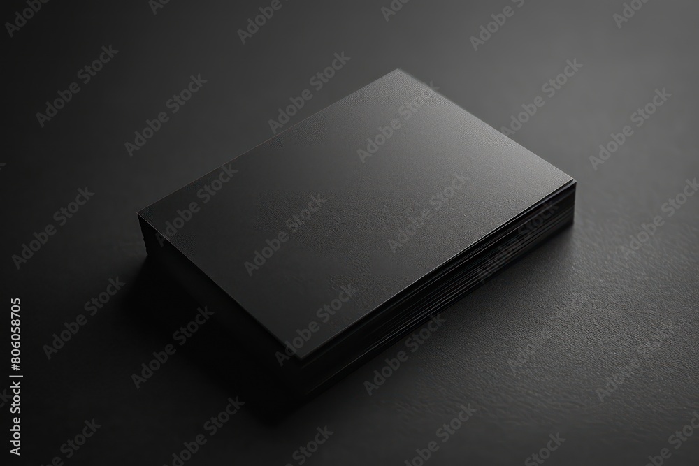 black close up of a dark grey business card black close up of a dark grey business card
