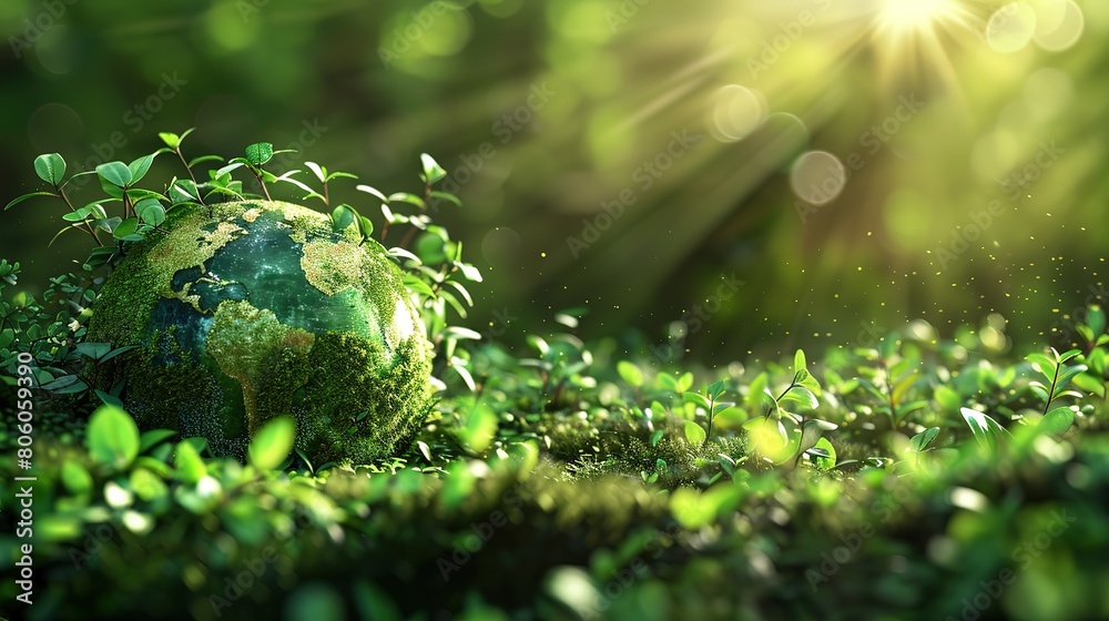 A conceptual image illustrating the positive impact of eco-conscious ...