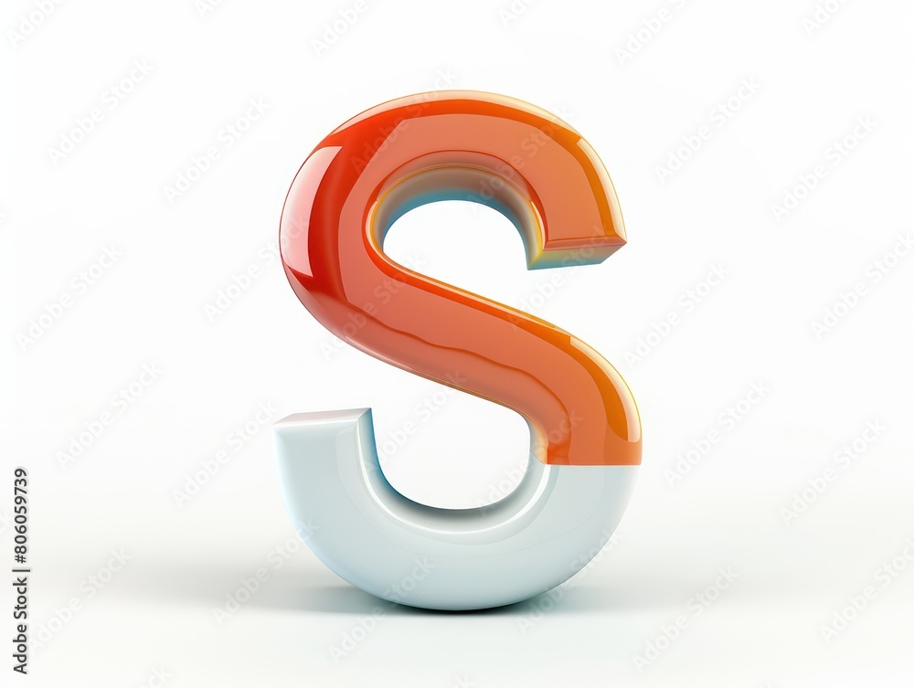 S icon logo design, color gradient on white background S icon logo design, color gradient on white background