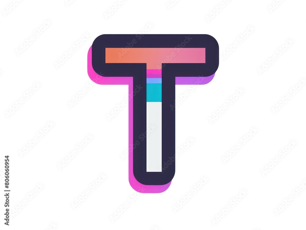letter T icon, logo design, white background letter T icon, logo design, white background