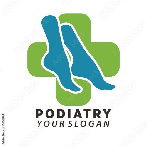 podiatry or foot care premium vector design