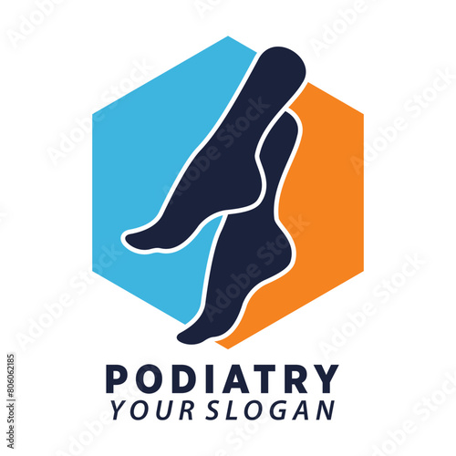 podiatry or foot care premium vector design