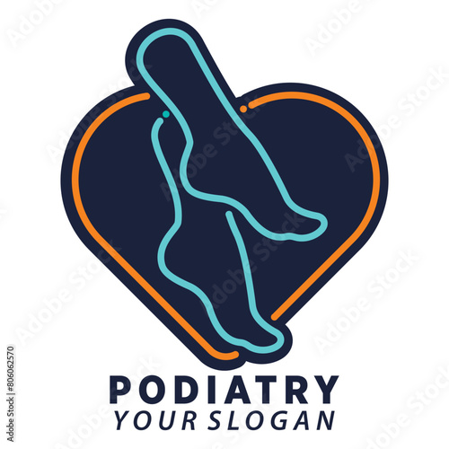 podiatry or foot care premium vector design