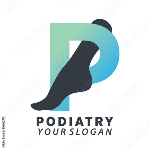 podiatry or foot care premium vector design