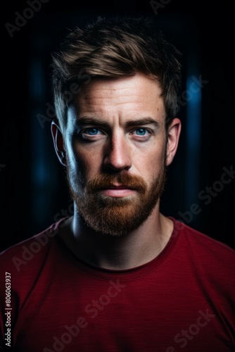Portrait of a serious man with red beard © Adobe Contributor