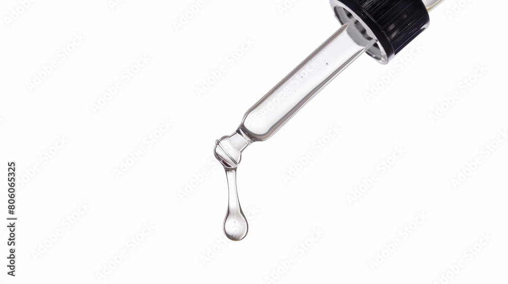 essential oil dropping from syringe, isolated essential oil dropping from syringe, isolated
